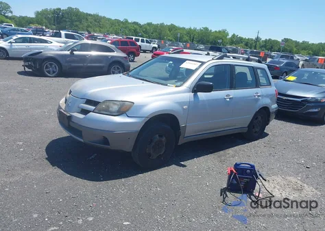 2004 Mitsubishi Outlander Ls из США, поврежденный, VIN JA4LZ31FX4U004668